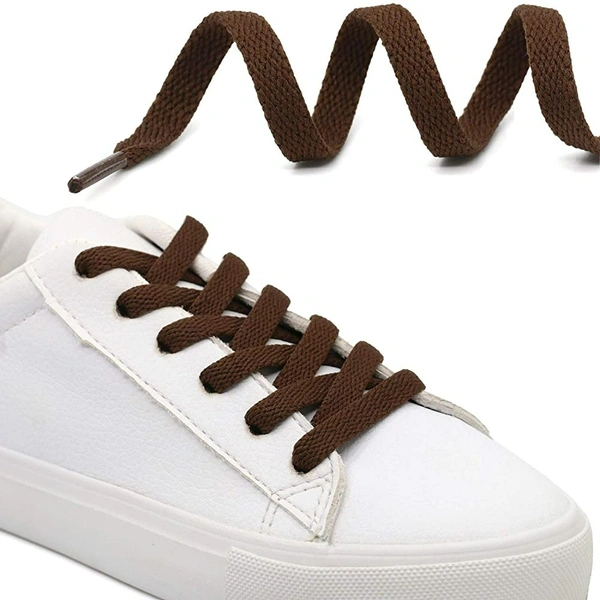 GRAH SANGRAH® 2 Pair | 1 Pair 120 CM | 1 Pair 150 CM| Flat, Sport or Gym Sneaker Shoelace - 120 or 150 CM, Dark Brown