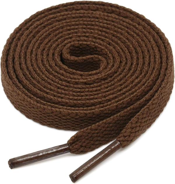 GRAH SANGRAH® 3 Pair (1 Pair Per Single Color) Flat Shoe Lace For Running, Sport Or Gym Shoelace - 120 CM, Cream_ Dark Brown_ Navy