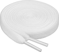 GRAH SANGRAH® (2 Pair) Flat Shoe Lace For Running, Sport Or Gym Shoelace - 120 CM, Beige-White