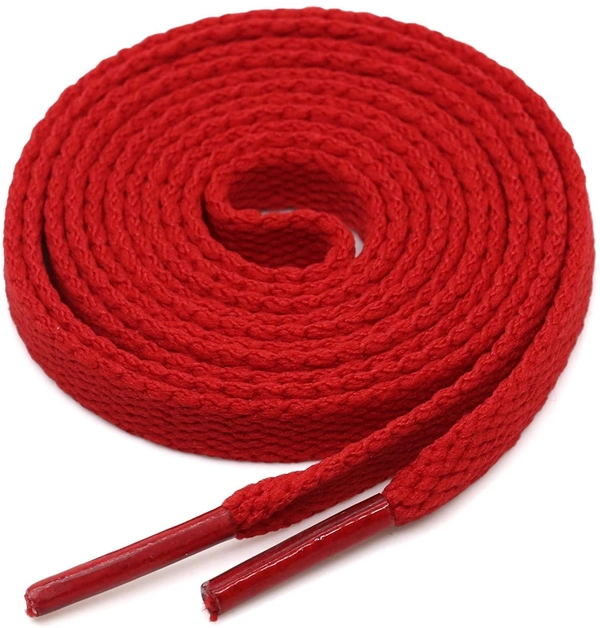 GRAH SANGRAH® (2 Pair) Flat Shoe Lace For Running, Sport Or Gym Shoelace - 150 CM, Red Army Green