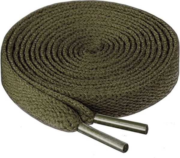 GRAH SANGRAH® (2 Pair) Flat Shoe Lace For Running, Sport Or Gym Shoelace - 150 CM, Red Army Green