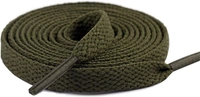 GRAH SANGRAH® (2 Pair Flat Shoelaces For Athletic Running Sneakers Shoes Boot Strings - 150 CM, Army Green