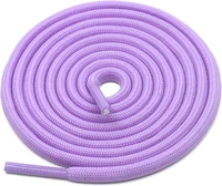 GRAH SANGRAH® 2 Pair (1 Pair Per Single Color) Unisex Shoes Laces For Sport, Running Casual Gym Shoelaces - 120 CM, Purple-White