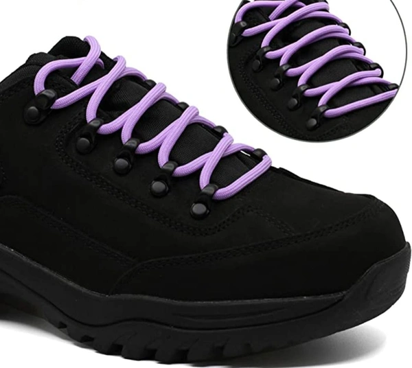 GRAH SANGRAH® (2 Pair) Shoelaces For Thick Round Climbing, Hiking, Boot, Running, Sport Shoes Laces - 120 CM, Purple