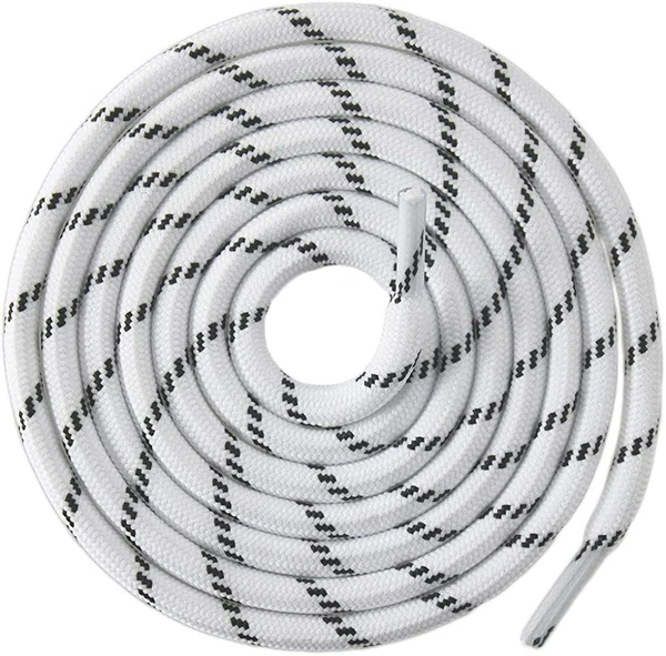 GRAH SANGRAH® (2 Pair) (1 Pair Per Single Color) Shoes Laces Athletic Shoelaces For Sport/Running Shoes Shoe Strings - 120 CM, White Black - Coffee White