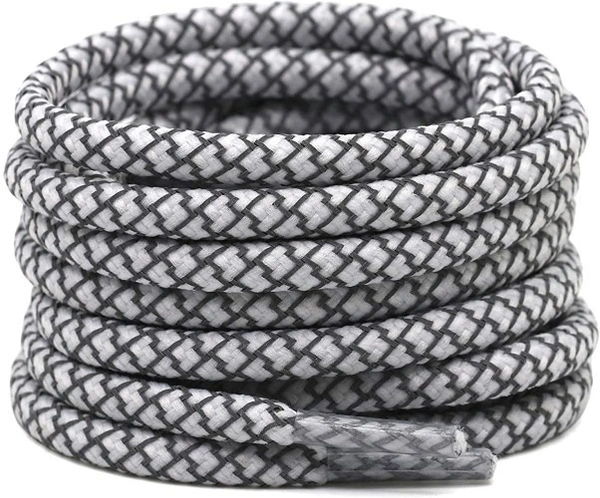 GRAH SANGRAH® (2 Pair) Round Shoelaces For Sport, Running Casual Shoes Laces - 120 CM, White