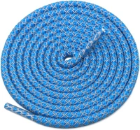 GRAH SANGRAH® 2 Pair (1 Pair Per Single Color) Round Shoelaces For Sport, Running Casual Shoes Laces - 120 CM, White-Blue