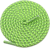 GRAH SANGRAH® 3 Pair (1 Pair Per Single Color) Round Shoelaces For Sport, Running Casual Shoes Laces - 120 CM, White-Fluorescent-Purple