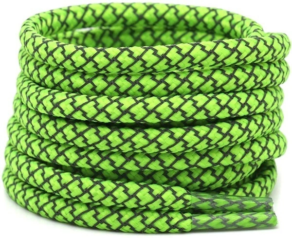 GRAH SANGRAH® (2 Pair) Round Shoelaces For Sport, Running Casual Shoes Laces - 120 CM, Fluorescent