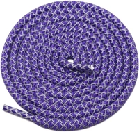 GRAH SANGRAH® 3 Pair (1 Pair Per Single Color) Round Shoelaces For Sport, Running Casual Shoes Laces - 120 CM, White-Blue-Purple