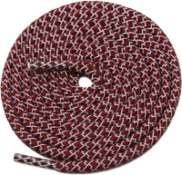 GRAH SANGRAH® 2 Pair (1 Pair Per Single Color) Round Shoelaces For Sport, Running Casual Shoes Laces - 120 CM, White-Maroon