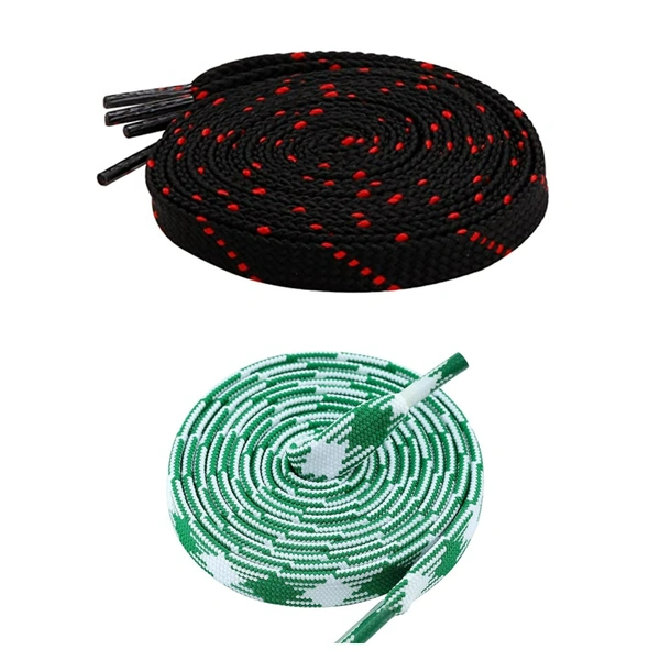 GRAH SANGRAH Flat Shoelace | 2 Pair (1 Pair Per Single Color) Unisex Shoelaces for Sport, Running Casual Shoes - 150 CM, Black Red_ Green