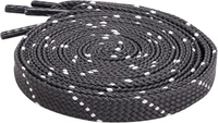 GRAH SANGRAH® 1 Pair FLAT | 1 Pair Round | Unisex Shoe Lace for Running, Sport or Gym Shoelace (2 Pair | 120 CM) - 120 CM, Gray