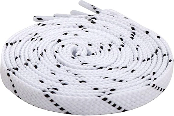 GRAH SANGRAH® 2 Pair (1 Pair Per Single Color) Flat Unisex Shoelaces For Casual, Running Sports Shoes Double Color Twil - 120 CM, WHT BLK-WHT BLUE