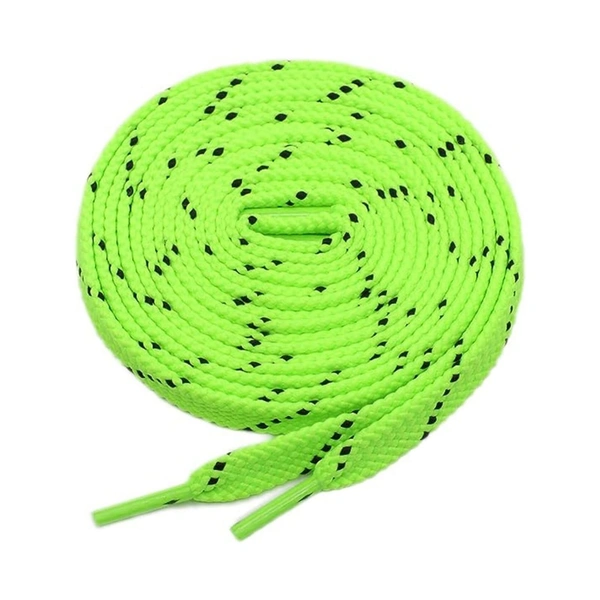 GRAH SANGRAH® (2 Pair) Flat Shoelaces For Athletic, Casual , Sports, Gym Shoes Double Color Twill - 120 CM, Fluorescent