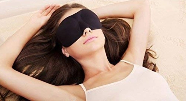 GRAH SANGRAH® Eye Mask for Sleeping with Adjustable Strap Super Soft Sleeping Mask Blind Fold for Comfortable Sleep Travelling Sleep Mask Pad  - Free Size