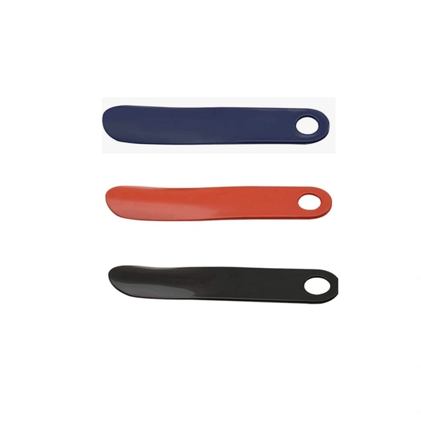 GRAH SANGRAH® Stylish Plastic Shoe Horns (Pack of 3 Pcs) - Free Size, Multi Color