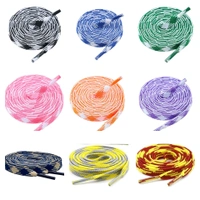 GRAH SANGRAH Flat Shoelace | 2 Pair (1 Pair Per Single Color) Unisex Shoelaces for Sport, Running Casual Shoes - 120 CM, Grey White_ Blue