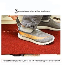 GRAH SANGRAH® Stylish Steel Shoe Horn (2 Pcs Pack) - Free Size, White