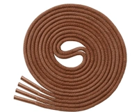 GRAH SANGRAH® (3 Pair) 1 Pair Per Color Waxed Cotton Dress Round Shoelaces For Formal Shoes/Leather Shoe/Boots - 75 CM, Tan-Dark Brown-Navy