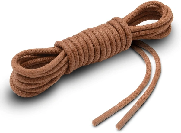 GRAH SANGRAH® (2 Pair Partwear Shoelaces Dress Shoes Boots Leather Shoe Laces For Formal Shoes - 60 CM, Brown