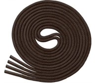 GRAH SANGRAH® (3 Pair) 1 Pair Per Color Waxed Cotton Dress Round Shoelaces For Formal Shoes/Leather Shoe/Boots - 120 CM, Dark Brown-Navy-Maroon