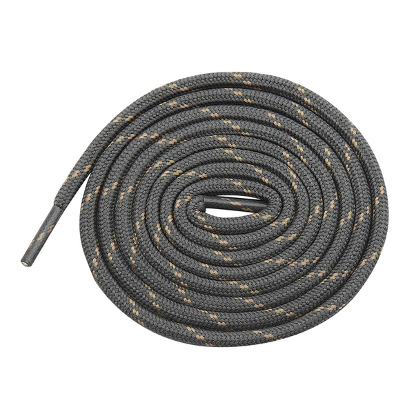 GRAH SANGRAH® (2 Pair) Shoes Laces Athletic Shoelaces For Sport/Running Shoes Shoe Strings - 120 CM, Natural Gray