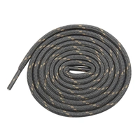 GRAH SANGRAH® (3 Pair) (1 Pair Per Single Color) Shoes Laces Athletic Shoelaces For Sport/Running Shoes Shoe Strings - 120 CM, Cream=Grey-White Black