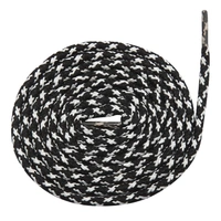 GRAH SANGRAH® (3 Pair) (1 Pair Per Single Color) Shoes Laces Athletic Shoelaces For Sport/Running Shoes Shoe Strings - 120 CM, Black-Brown-BLK WHT