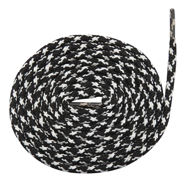 GRAH SANGRAH® (3 Pair) (1 Pair Per Single Color) Shoes Laces Athletic Shoelaces For Sport/Running Shoes Shoe Strings - 120 CM, Black-Brown-BLK WHT