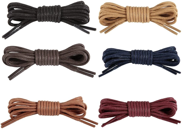 GRAH SANGRAH® (2 Pair Partwear Shoelaces Dress Shoes Boots Leather Shoe Laces For Formal Shoes - 120 CM, White