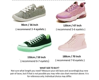 GRAH SANGRAH® 2 Pair (1 Pair Per Single Color) Unisex Shoes Laces For Sport, Running Casual Gym Shoelaces - 120 CM, Tan-White