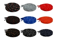 GRAH SANGRAH Flat Shoelace | 2 Pair (1 Pair Per Single Color) Unisex Shoelaces for Sport, Running Casual Shoes - 150 CM, Red White_ Navy