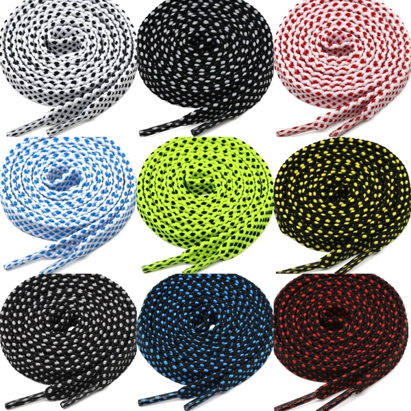 GRAH SANGRAH® (2 Pair) Flat Unisex Colorful Twill Shoelaces For GYM, Sport, Running Or Casual Shoelaces - 120 CM, Blue