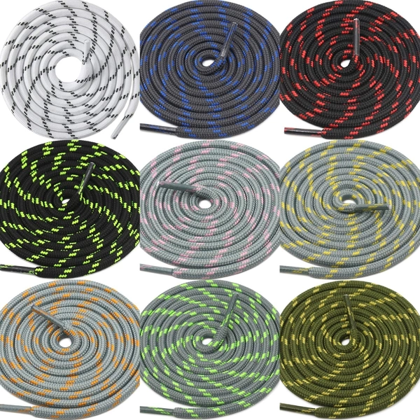 GRAH SANGRAH® (2 Pair) Shoes Laces Athletic Shoelaces For Sport/Running Shoes Shoe Strings - 120 CM, Natural Gray