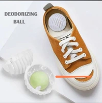 GRAH SANGRAH® (10 Pcs) Deodorizer Balls Shoe Cabinet Deodorant Balls Sneaker Air Freshener Balls Gym Bags Lockers Car Sneaker Odor Balls Shoe Deodorizers For Home Office - Free Size