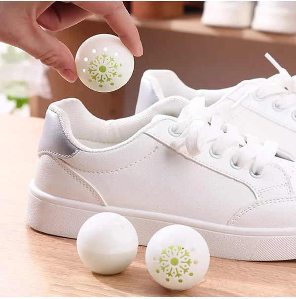 GRAH SANGRAH® (10 Pcs) Deodorizer Balls Shoe Cabinet Deodorant Balls Sneaker Air Freshener Balls Gym Bags Lockers Car Sneaker Odor Balls Shoe Deodorizers For Home Office - Free Size