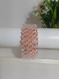 Fancy Metal Bangles Set of Eight   - 2.4, Turkish Rose