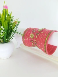 Rajasthani Rajwadi Dhalu Bangles Set - 2.8, Mulberry
