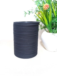 Metal Premium Matte Bangles Set of 3DZN - 2.6, Black