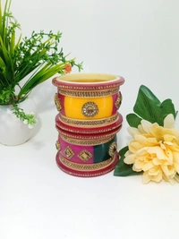 Kundan Rajasthani Dhalu, 5 Colors Available - 2.4, Multi