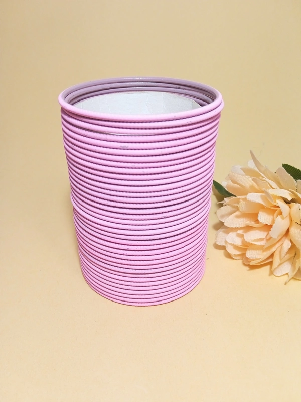 Metal Premium Matte Bangles Set of 3DZN - 2.6, Pink