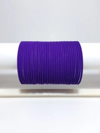 Metal Premium Matte Bangles Set of 3DZN - 2.6, Violet