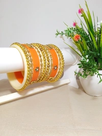 Rajasthani Dhalu Set - 2.6, Orange
