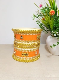 Rajasthani Dhalu Set - 2.6, Orange