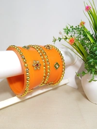 Kundan Rajasthani Dhalu - 2.8, Orange