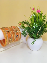 Rajasthani Dhalu Set - 2.8, Orange