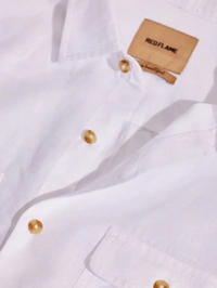 Pure cotton Linen Cargo Shirt pack of 2 combo - S