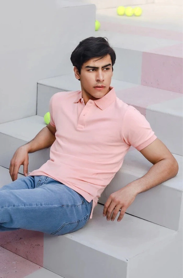 CLUB POLO,T- SHIRT - SUMMER PINK - L, Pink