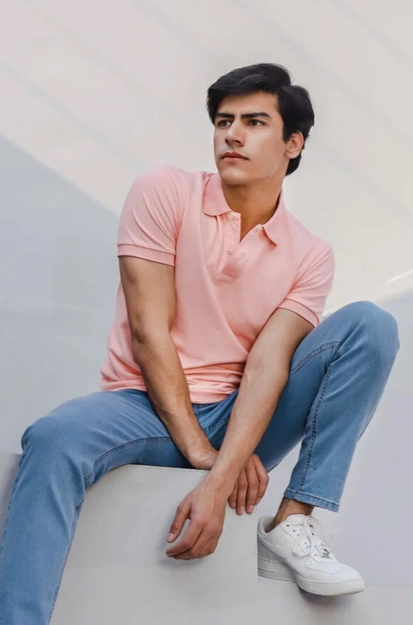 CLUB POLO,T- SHIRT - SUMMER PINK - L, Pink